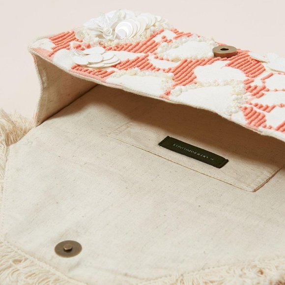 NEW Anthropologie celia embellished clutch - Picture 2 of 4